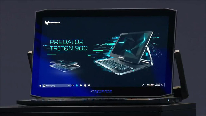 [CES 2019] Acer ra mắt laptop gaming 2-in-1 Predator Triton 900 với màn hình 17 inch 4K lật như gương, trang bị RTX 2080, giá bán từ 4.000 USD - Ảnh 1.