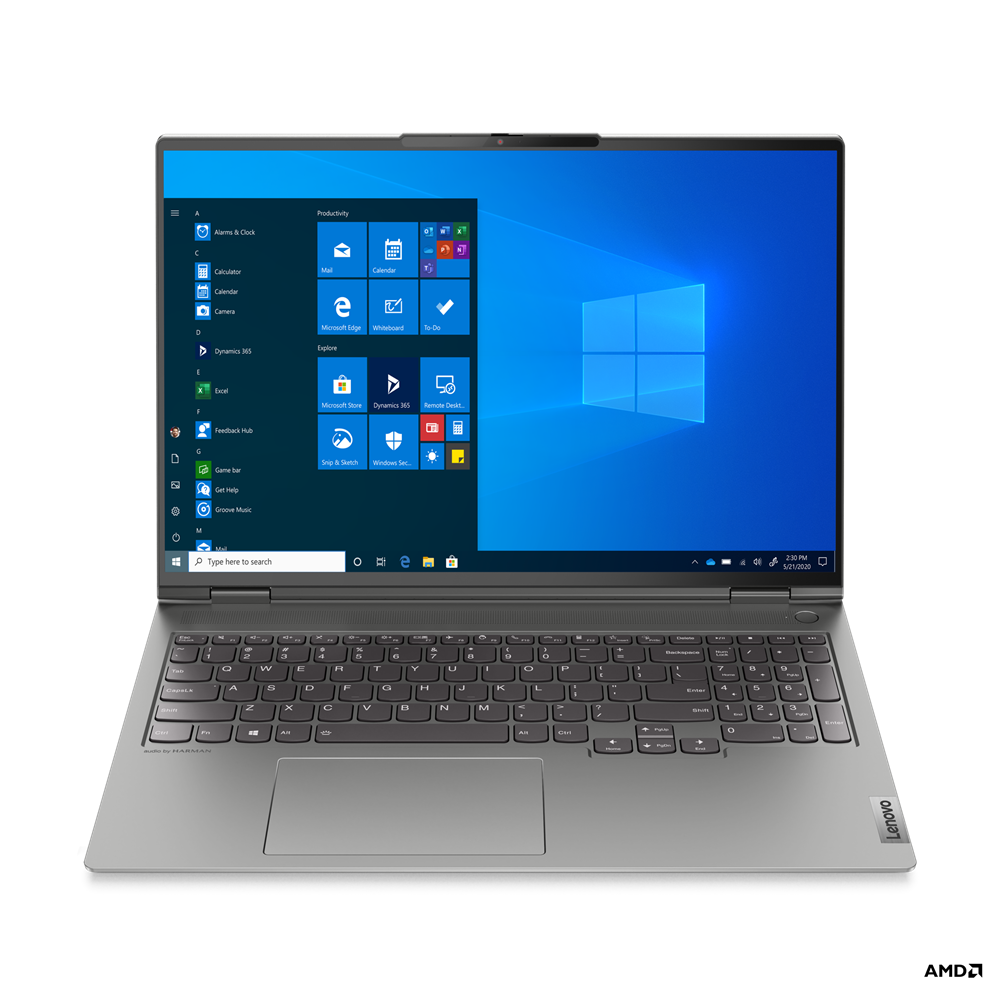 Laptop Lenovo ThinkBook 16p G2 ACH/ AMD R9 5900HX/ 32GB/ 1TB SSD/ RTX3060 6GB/ 16 WQXGA IPS/ FP/ Win11/ Grey-20YM003MVN