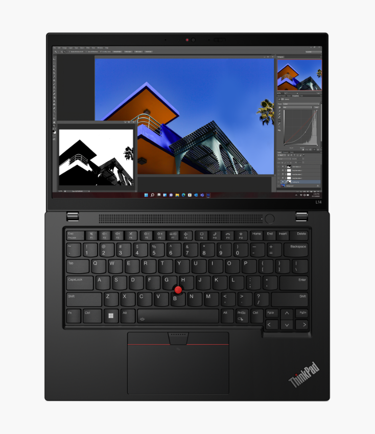 Laptop Lenovo ThinkPad L14 GEN 4 - i5 1340P(12C /16T, 12MB)/ 16GB/ 512GB SSD/14 inch FHD/NoOS/ Black/ Alu/ 2Y - 21H10039VA